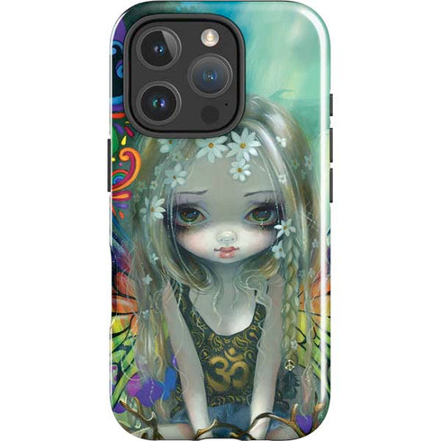 Rainbow Winged Yoga Fairy by Jasmine Becket-Griffith iPhone 16 Pro Impact Case